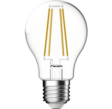 Bec LED cu senzor crepuscular Flair E27 5W 806 lumeni, glob clar A60, lumină caldă