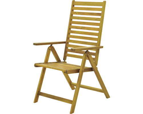 Scaun de grădină din lemn cu brațe