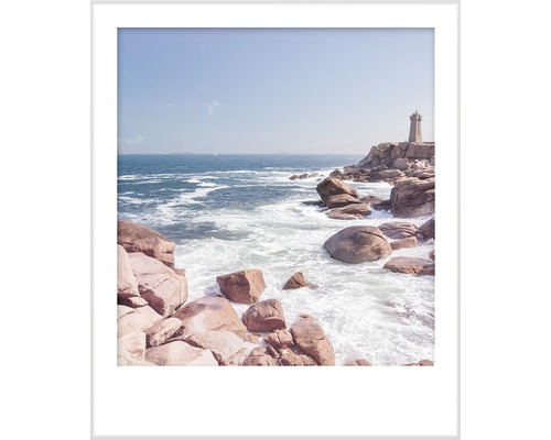 Imagine decorativă cu far, stânci și mare