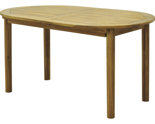 Masa ovală de grădină din lemn