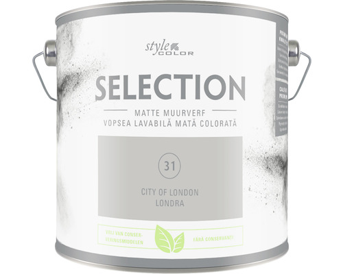 Vopsea mată premium fără conservanți StyleColor SELECTION nuanța 31 Londra 2,5 l