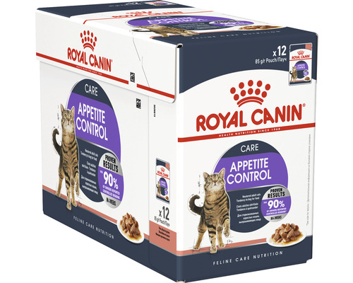 Pachet hrană pentru pisici Royal Canin Appetite Control, 12 bucăți