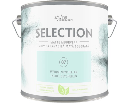 Vopsea mată premium fără conservanți StyleColor SELECTION nuanța 07 Insulele Seychelles 2,5 l