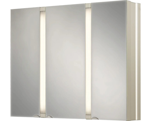 Dulap baie cu oglindă Jokey Sunalu, cu iluminare, aluminiu, 80x65 cm, IP 20