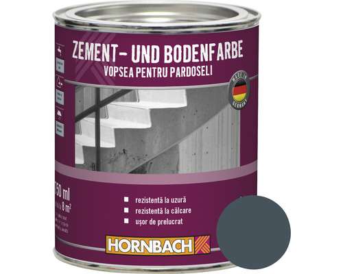 Vopsea pentru pardoseli RAL 7024 gri grafit 750 ml Vopsea pentru pardoseli RAL 7024 gri grafit 750 ml