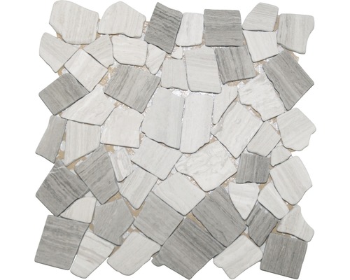 Mozaic piatră naturală gri mat 30,5x30,5 cm Placă mozaic din piatră naturală