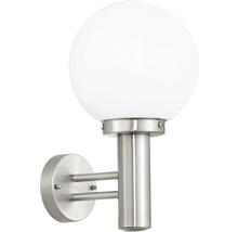Lampa de perete din oțel inoxidabil cu abajur sferic