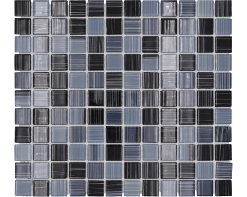 Mozaic piscină sticlă CM 4300 mix alb-gri 30,2x32,7 cm