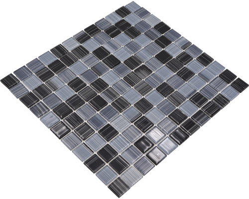 Placă de mozaic cu pietre pătrate de sticlă