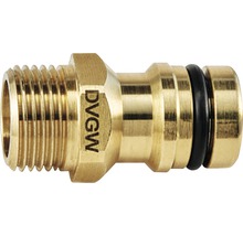 Racord furtun din alamă cu filet exterior și marcaj DGVW