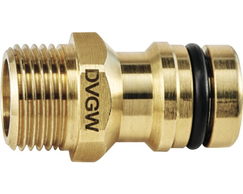 Racord furtun din alamă cu filet exterior și marcaj DGVW