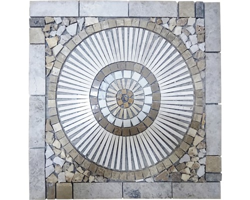 Decor mozaic Sicily medalion polisat 60x60 cm diverse modele Model pătrat de plăci de mozaic pentru interior