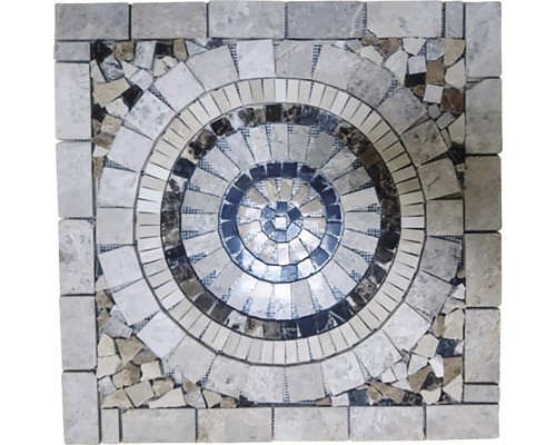 Model de mozaic pătrat cu design circular pentru podea sau perete