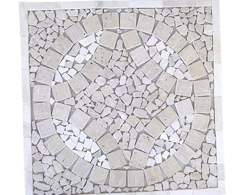 Placă de mozaic cu design circular pentru perete și podea