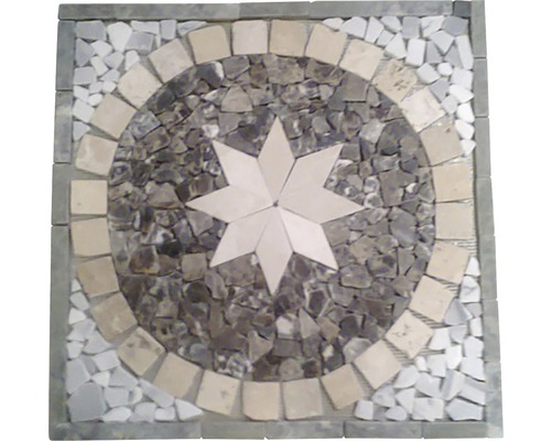 Decor mozaic Sicily medalion 60x60 cm diverse modele Placă de mozaic cu model de stea pentru utilizare în interior și exterior