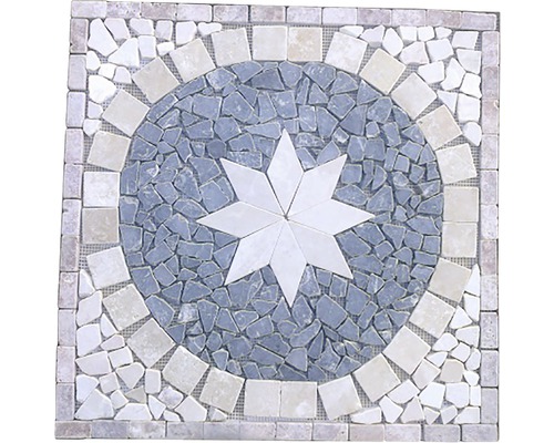 Model mozaic pătrat cu motiv stea pentru acoperirea podelei