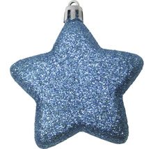 Stea s sclipici pentru agățat ca ornament de pom de Crăciun