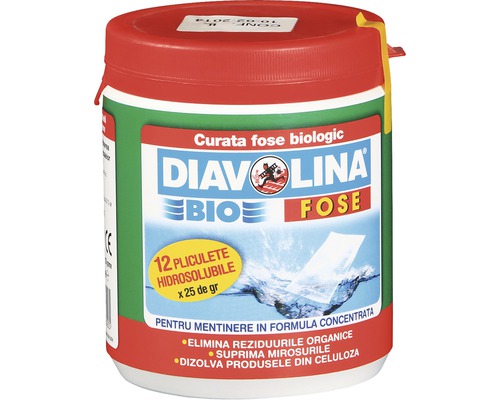 Bioactivator Diavolina Bio Fose, 300 g (12 pliculețe), uz casnic, biodegradabil 100%