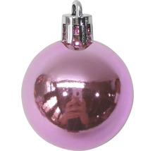 Glob de Crăciun roz din plastic