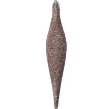 Decorațiune de pom de Crăciun alungită cu sclipici