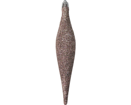 Decorațiune de pom de Crăciun alungită cu sclipici