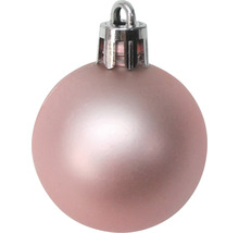 Glob de Crăciun roz individual cu agățătoare