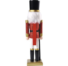 Figurină spărgător de nuci cu pălărie, uniformă și sabie