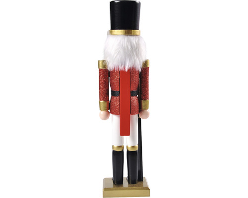 Figurină spărgător de nuci cu pălărie, uniformă și sabie