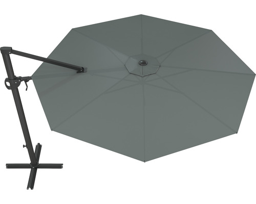 Umbrelă de soare cu braț lateral și bază