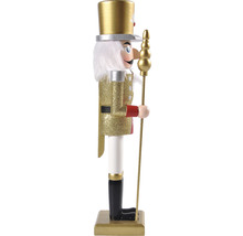 Figurină spărgător de nuci din lemn cu băț