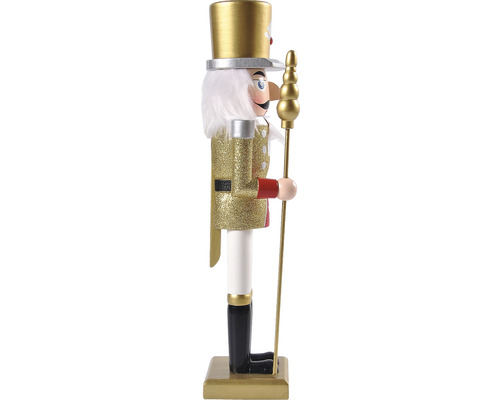 Figurină spărgător de nuci din lemn cu băț