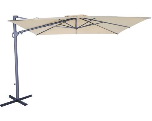 Umbrelă terasă Soluna Orléans 300x300 cm 220 g/m² poliester ecru