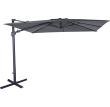 Umbrelă suspendată Soluna Avignon 300x300 cm 220 g/m² gri închis-thumb-0