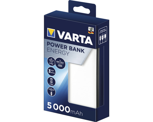 Varta Powerbank Energy cu 5000 mAh în ambalaj