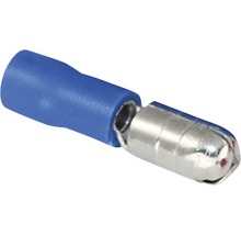 Pini conectori izolați tată Commel 1,5-2,5 mm² Ø5mm, 25 bucăți, culoare albastră-thumb-0
