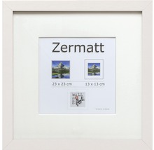 Ramă foto Zermatt albă 23x23 cm-thumb-0