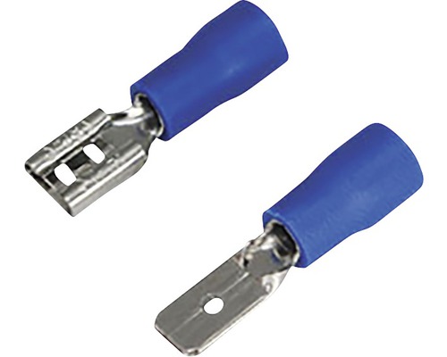 Set papuci auto izolați mamă & tată Commel 1,5-2,5 mm² / 4,7x0,8 mm, 10 perechi, culoare albastră Set papuci auto izolați mamă & tată Commel 1,5-2,5 mm² / 4,7x0,8 mm, 10 perechi, culoare albastră