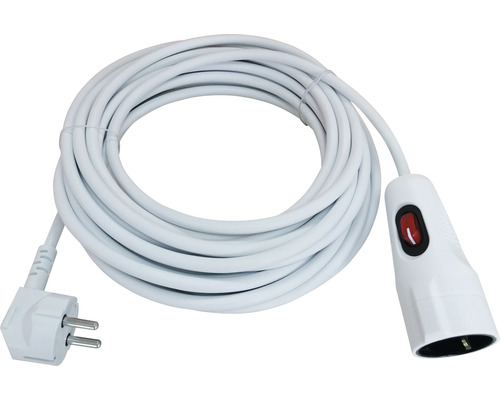 Prelungitor electric 5m 3680W alb, cablu din PVC
