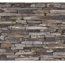 Perete cu tapet aspect de piatră