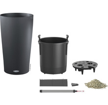 Set complet Lechuza Classico LS 43, inclusiv căptușeală pentru plante, indicator de nivel al apei și substrat