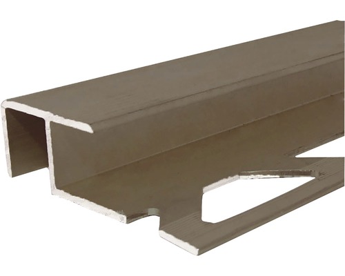 Profil scară gresie din aluminiu 10x12 mm 2,5 m olive PM350039A Profil pentru faianță din metal