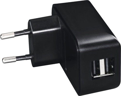Încărcător USB Hama Universal 5V 2100mA negru, cu 2 ieșiri pentru cablu USB Alimentator USB negru pentru priză