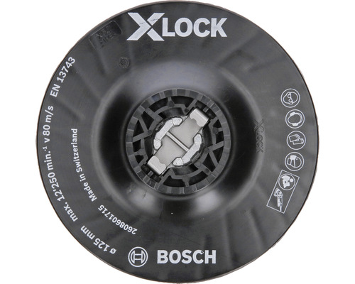Platan Bosch Zubehör Ø125 mm, pentru polizoare unghiulare cu mandrină X-LOCK System