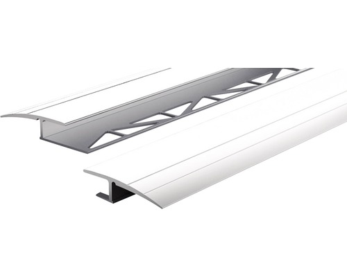 Profil de dilatație tip Z din aluminiu 100 cm argintiu W-AL-P.ZET.O-C0-100