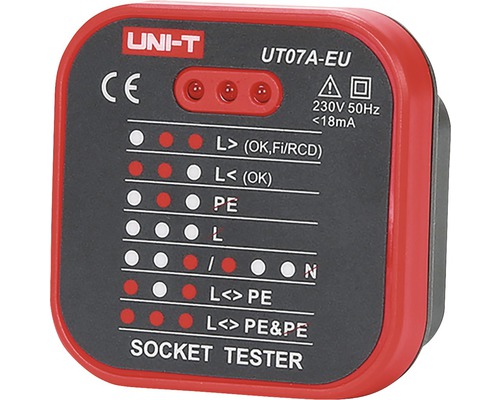 Tester pentru prize de curent UNI-T UT07A-EU
