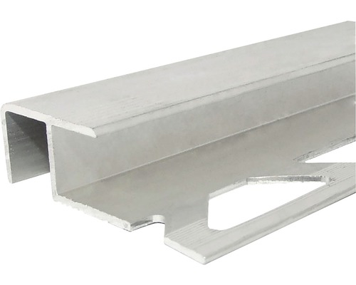 Profil scară gresie din aluminiu 10x12 mm 2,5 m argintiu PM350031A-0