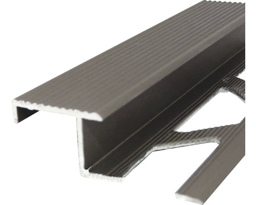 Profil scară gresie Z din aluminiu 18x10 mm 2,5 m olive PM350029A-C