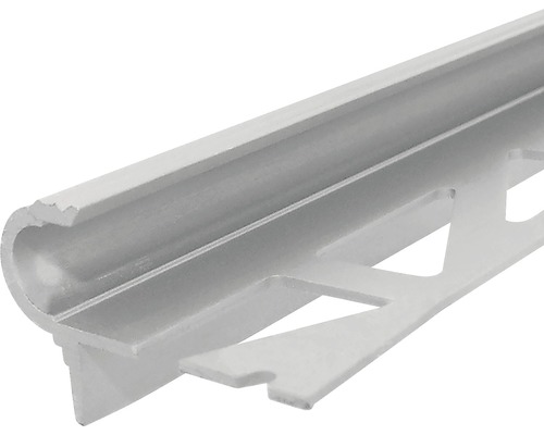 Profil scară semirotund din aluminiu 23x10 mm 2,5 m aluminiu PRPRO025699