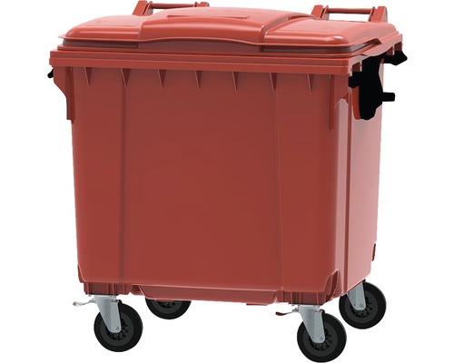 Container mare de gunoi, mobil, cu capac