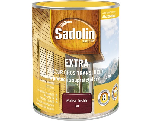 Lazură pentru lemn Sadolin Extra mahon închis 0,75 l